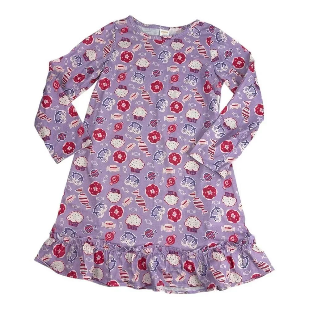 Girls Size Medium (7-8) Pajama Nightgown Bundle of 6 items
